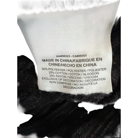 Nike Full Zip Hoodie Sweatshirt Black Heathered Size M Cotton Blend Drawstring - Picture 4 of 7